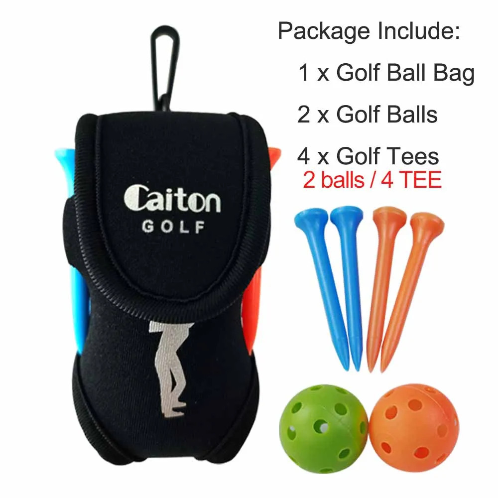 Golf Ball Waist Bag Golf Ball Storage Bag Holder Golfer Mini Waist Pouch Pack