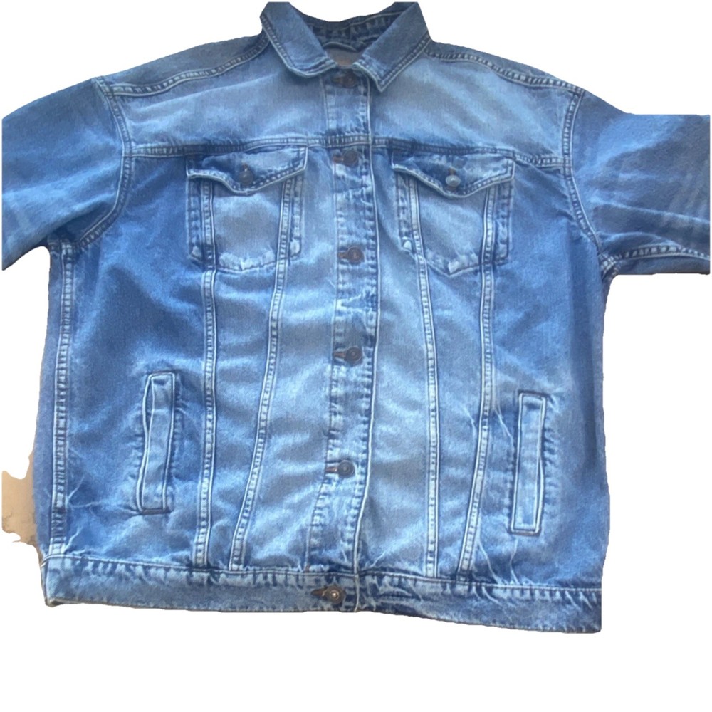 American Eagle Men's Blue Denim Jacket Size Medium