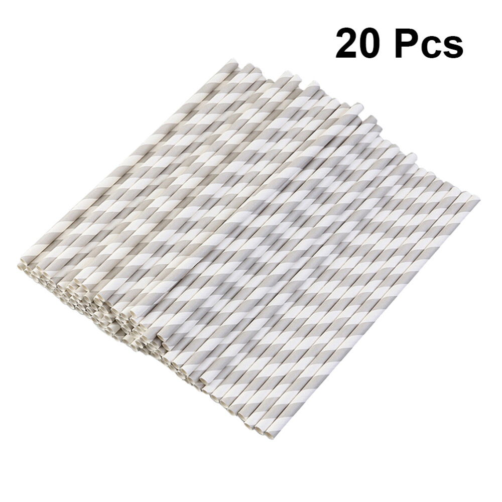 200 Pcs Christmas Paper Straw Christmas Party Supplies Party Decorative Straw