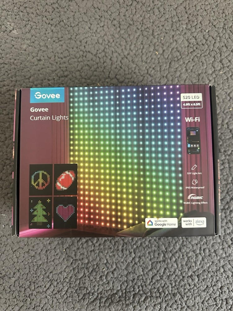 Govee Smart LED Curtain Lights H70B1 for Christmas Halloween Party Decor