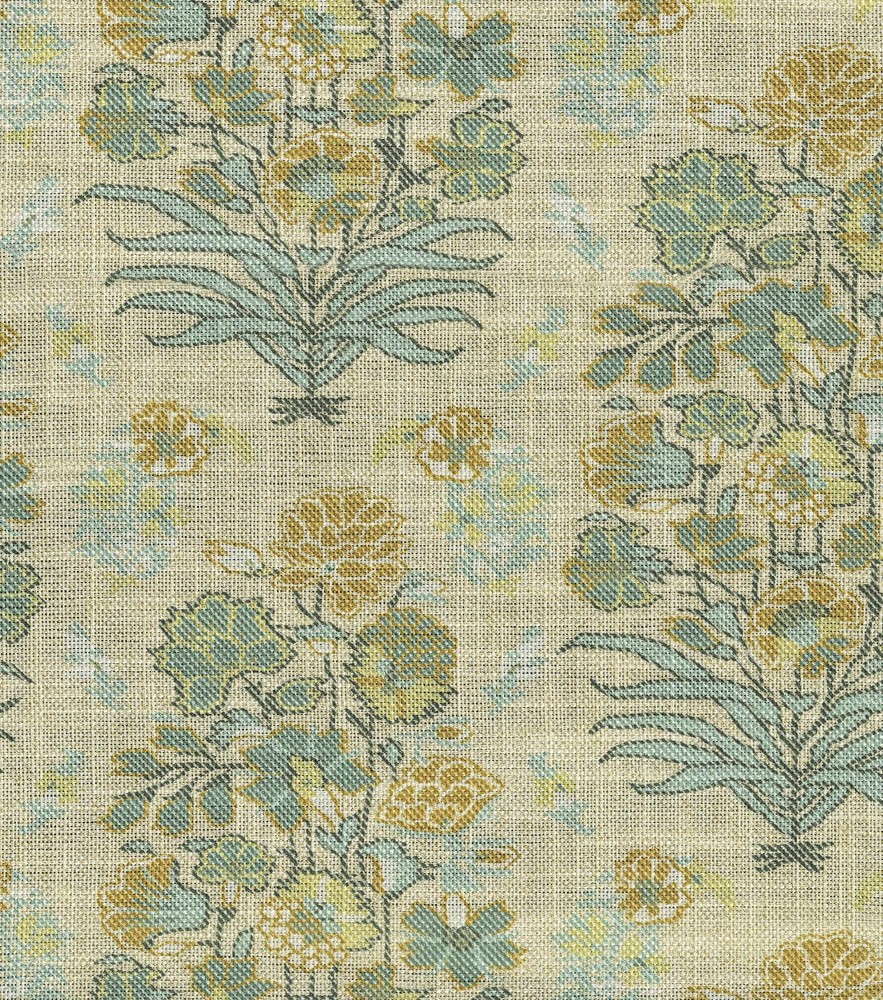 Floral Printed Cotton Blend Soft Opal Fabric