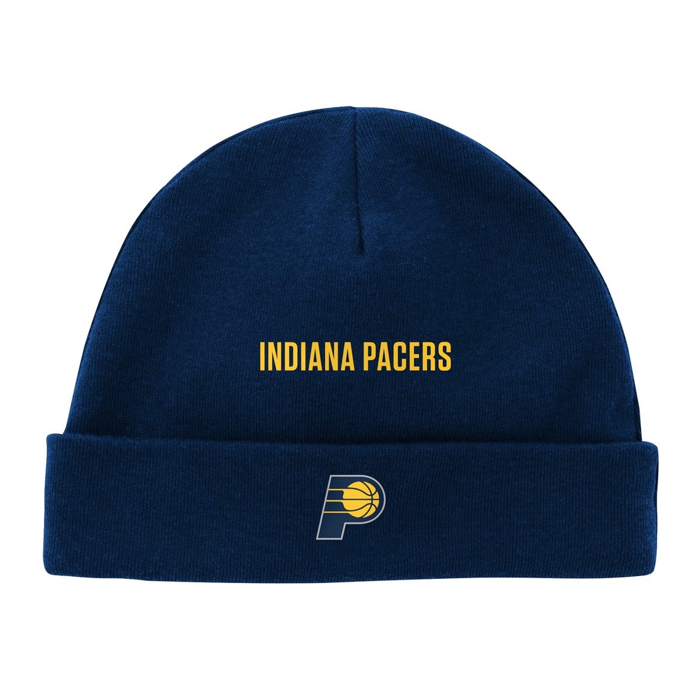 Outerstuff NBA Infant Indiana Pacers Team Player 2 Pack Beanie Set, Navy/White