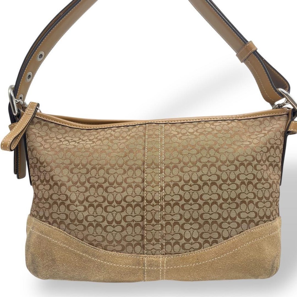 COACH Signature Diagonal Shoulder Bag F10945 Crossbody Purse