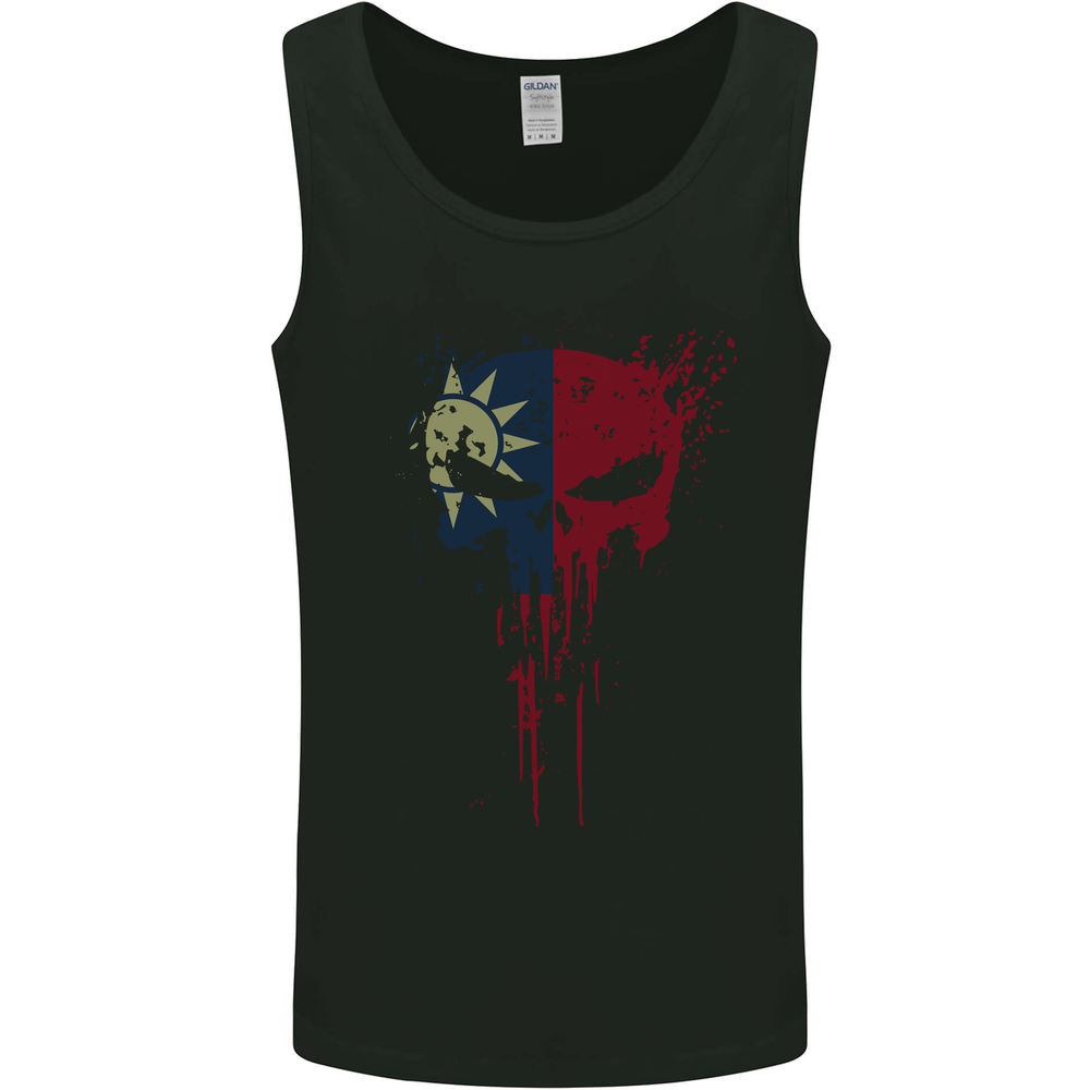 Taiwan Skull Gym Training Bodybuilding Mens Vest Tank Top