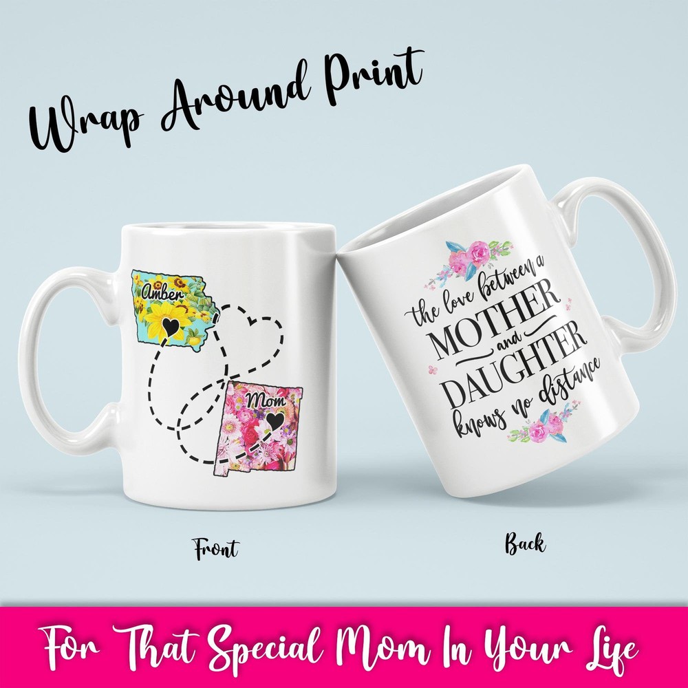 The Love Between Mother And Daughter Personalized Long Distance Mug Moving Away