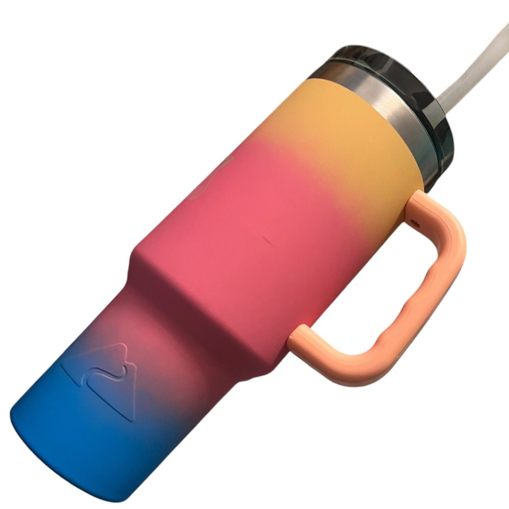 Ozark Trail 40 oz Vacuum Insulated Stainless Steel Tumbler Gradient Laser Carved