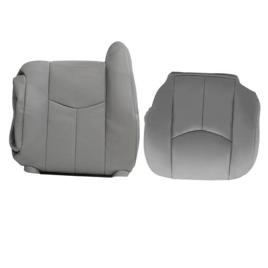 Gray Driver Side Bottom & Top Lean Back Replacement Leather Seat Cover 922 or