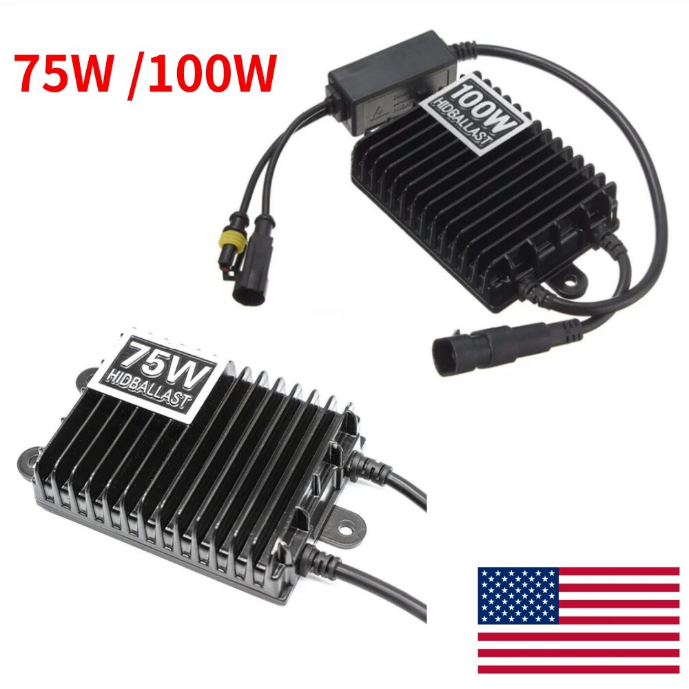US STOCK 75W 100W 12V HID Xenon Lamp Ballast Conversion Replacement Light Parts