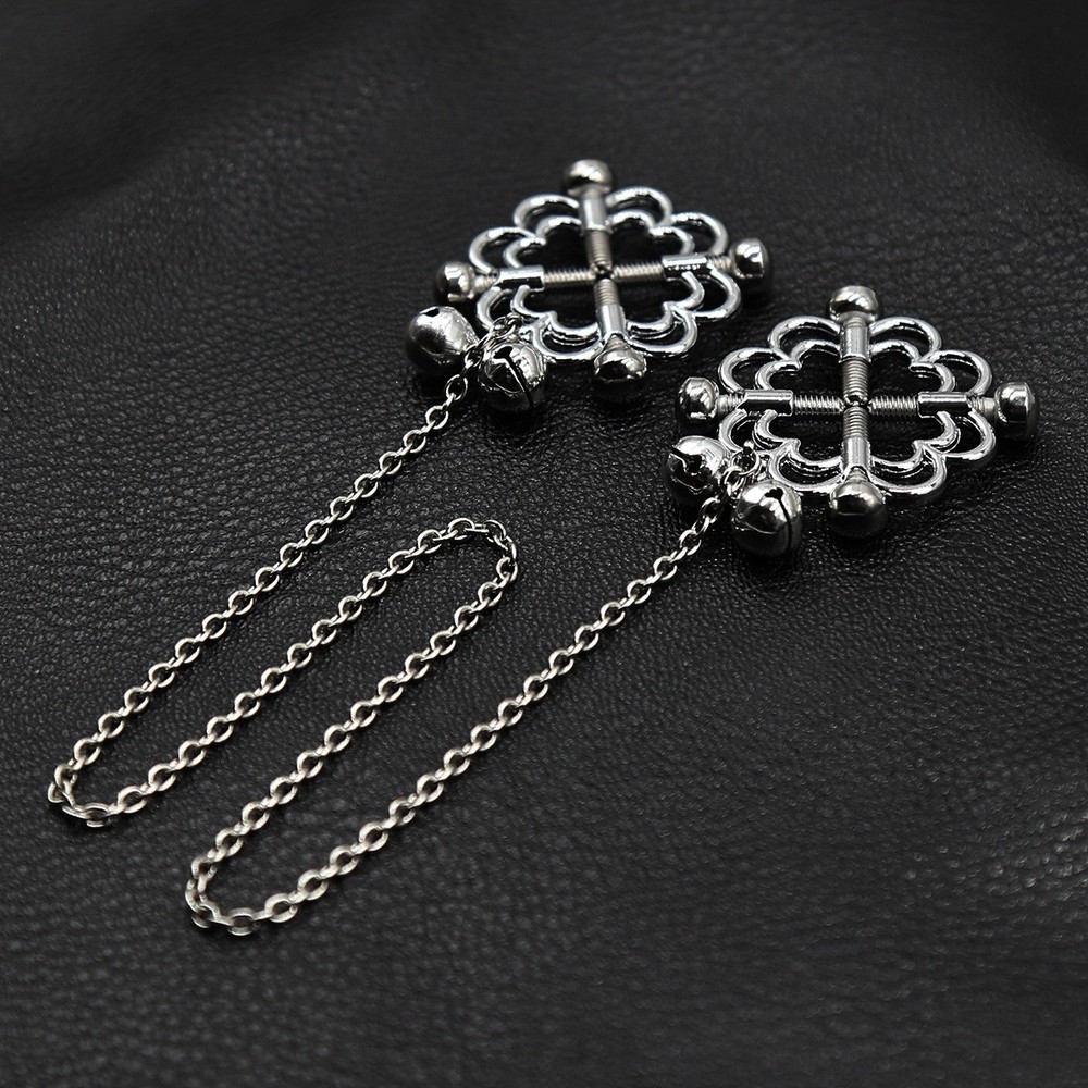 Adjustable Nipple Clip with Chain Detachable Breast Clamps Sex Toy for Women Men