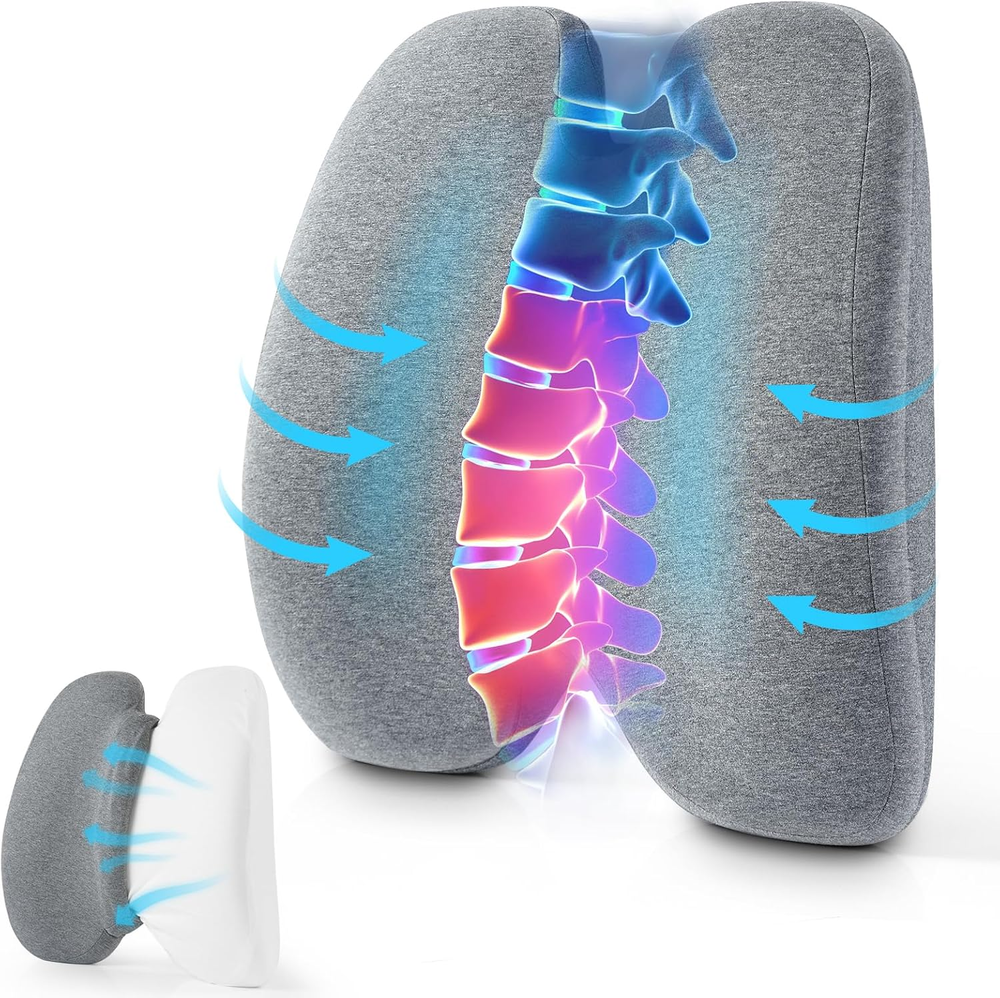 Lumbar Support Pillow for Office Chair Back Support Pillows for Car, Computer, G