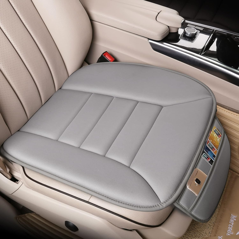 Premium Car Seat Cushion, Driver Seat Cushion with Comfort Memory Foam Gray