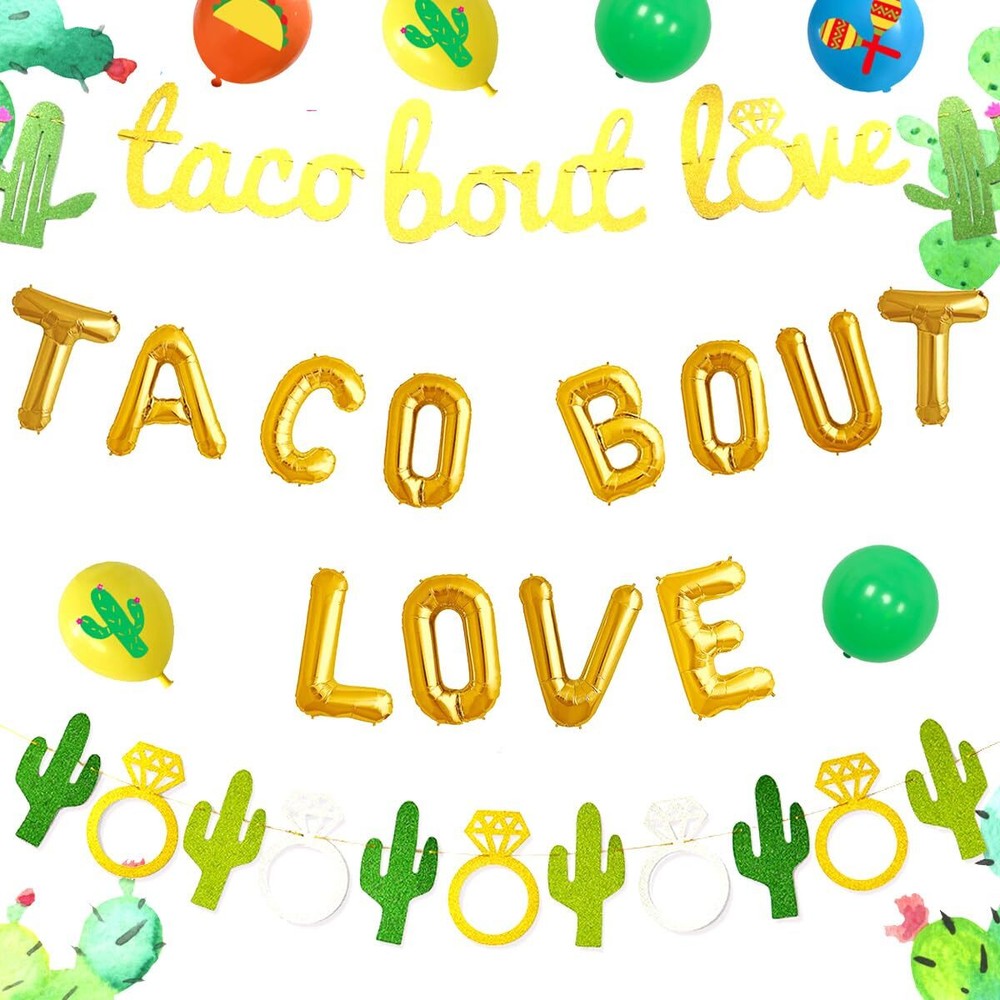 Taco Bout Love Party Decorations Fiesta Bachelorette Decorations Taco Bout Lo...
