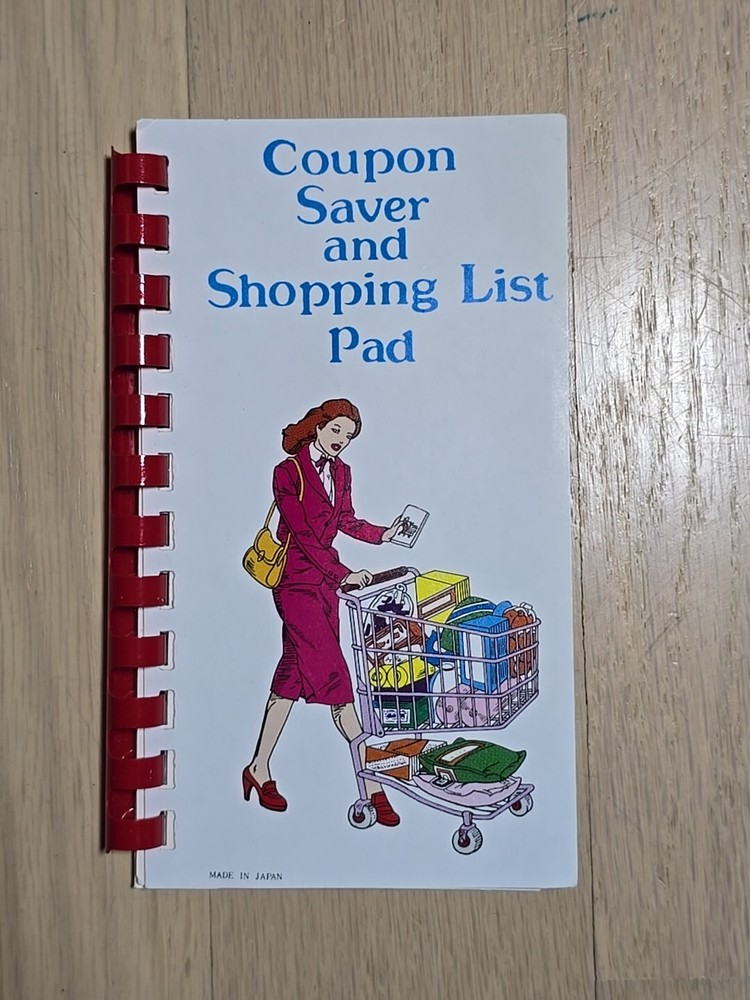VTG Japanese Mini Coupon Saver Shopping List Pad Retro Made in Japan-image