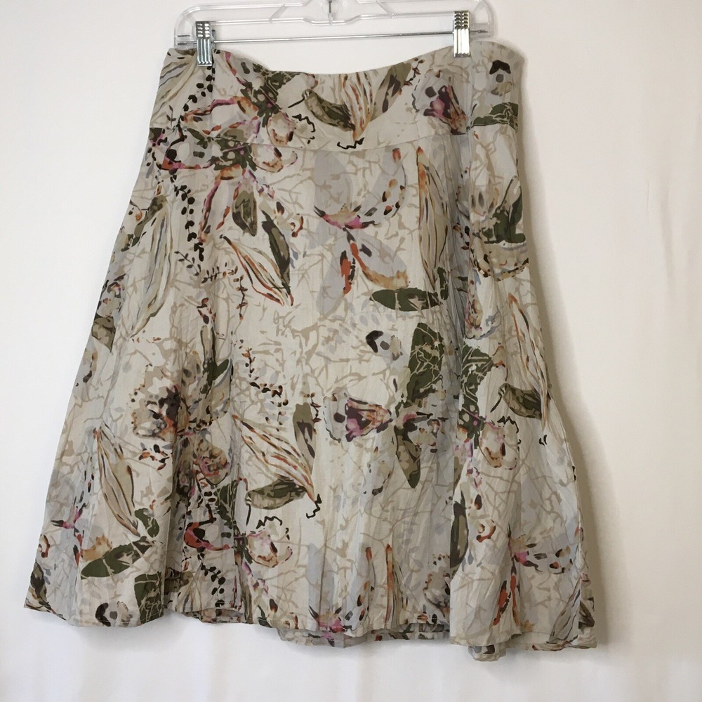 Coldwater Creek Womens Aline Midi Skirt Size M (10-12)