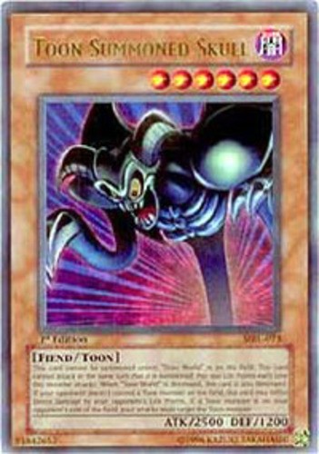 Moderately Played ENG Yu Gi Oh Toon Summoned Skull MRL-073 Ultra Rare