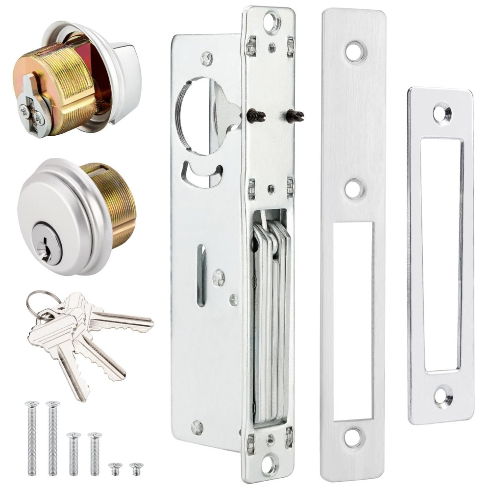Storefront Mortise Door Lock Commercial Mortise Lock with Lock Cylinder Doubl...