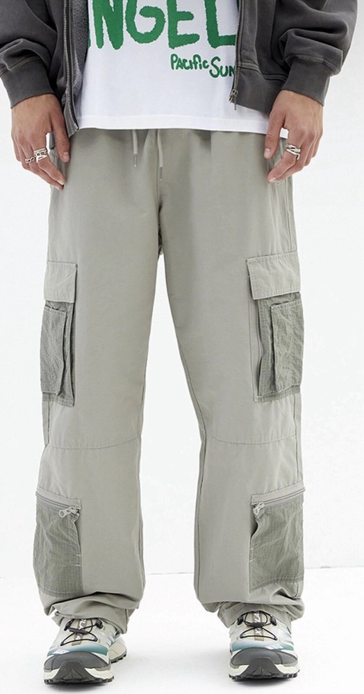 PacSun Shadow Baggy Cargo Pants Men XS Zipper Pockets