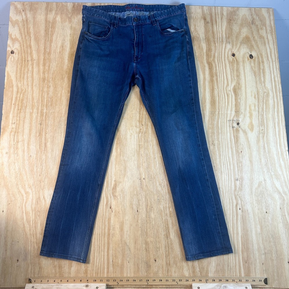 Vintage Robert Graham Men's Straight Fit Denim Jeans W18 L30 Blue