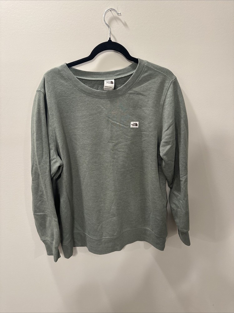 North Face Womens XL Green Fleece Sweater  