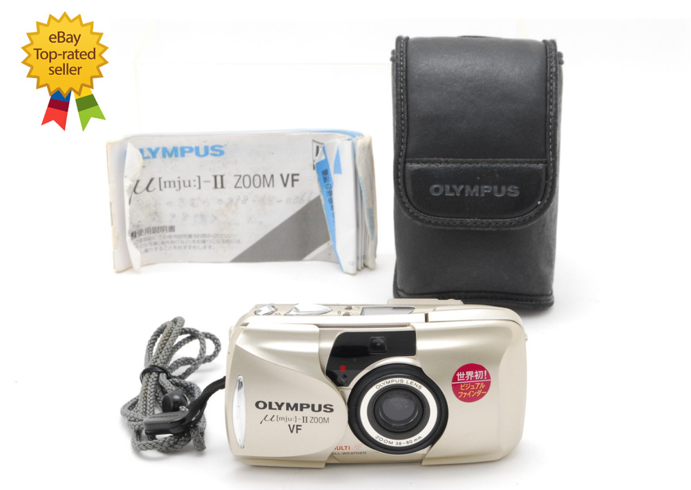 Read! Olympus mju μ II Zoom VF Point & Shoot 35mm Film Camera JAPAN [Opt MINT]