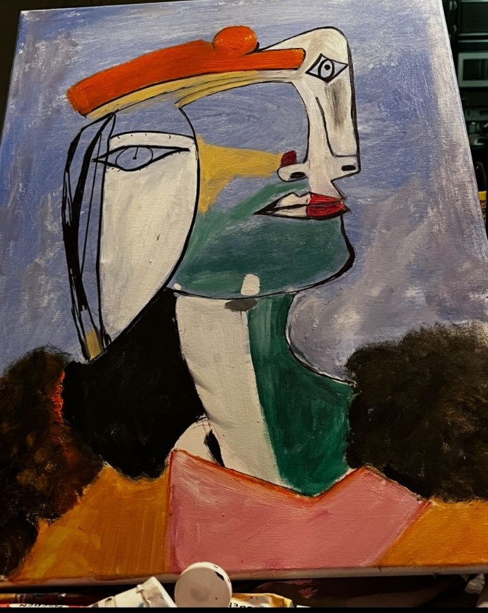 Original Abstract Cubist Acrylic Painting on Canvas 20