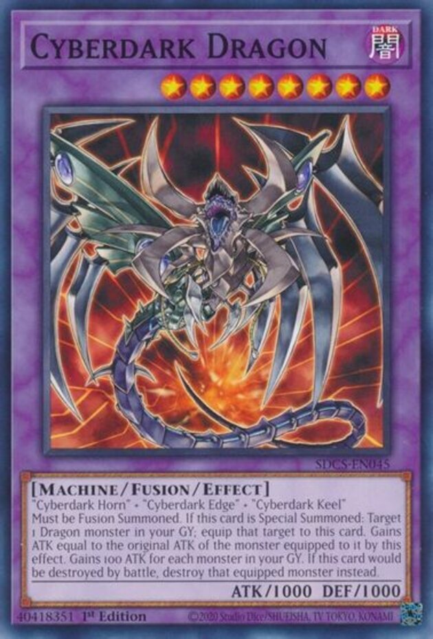 Cyberdark Dragon - SDCS-EN045 - Common - 1st Edition NM YuGiOh!  Structure Deck: