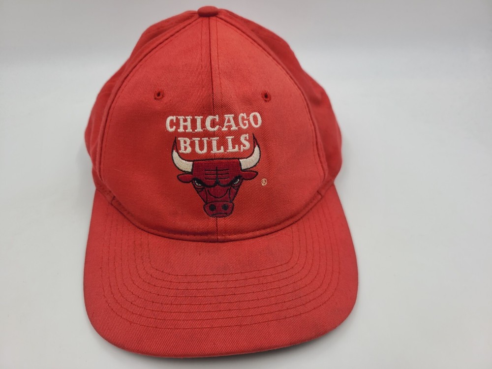Vintage Chicago Bulls Drew Pearson Distressed Snapback Hat Cap NBA Basketball