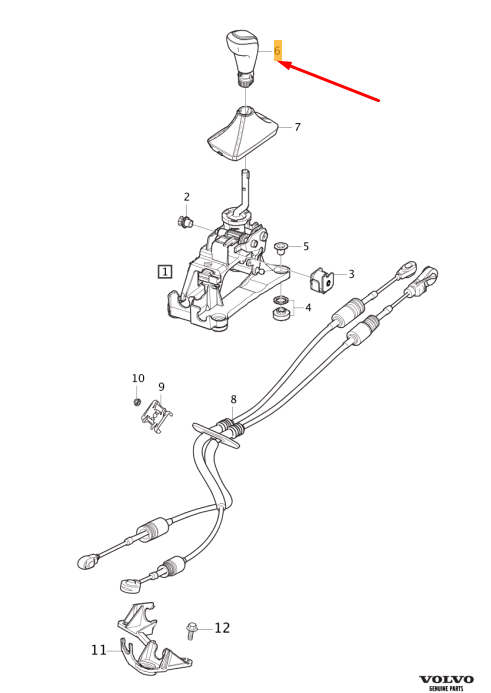 Volvo XC60 MK2 Genuine Gear Shift Lever Knob 31492767 Brand New