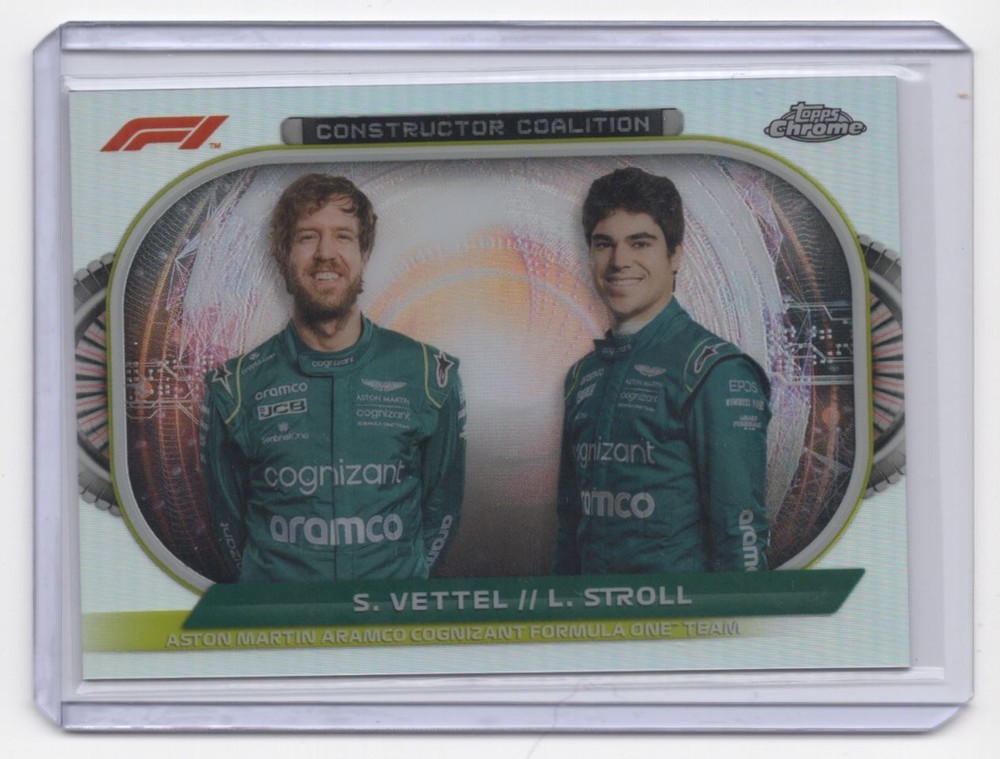2022 Topps Chrome Formula 1 Constructors Coalition Sebastian Vettel/Lance Stroll
