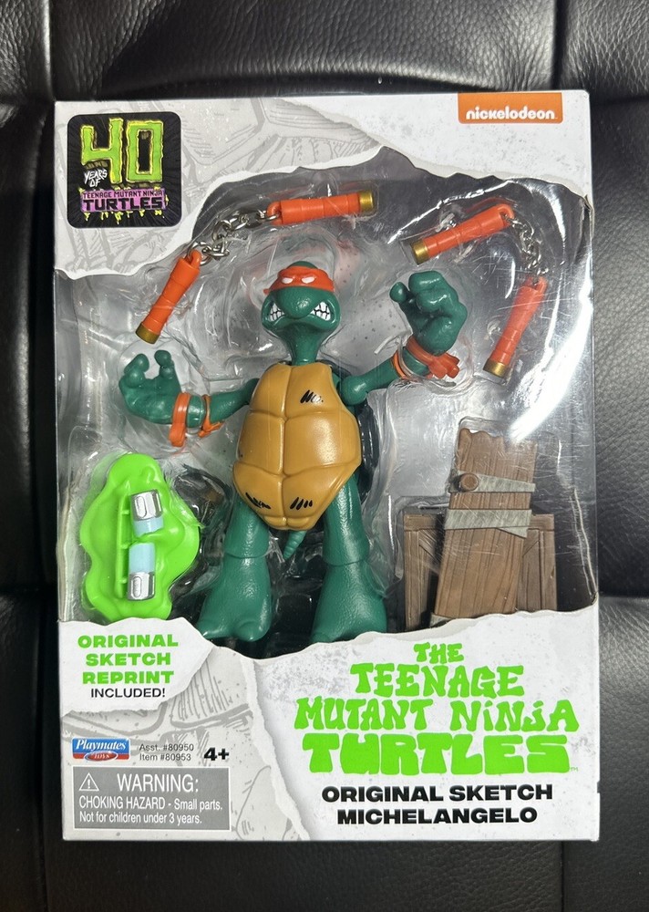 Michelangelo TMNT 40th Anniversary Original Sketch 4-Inch Figure