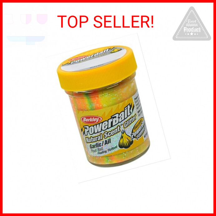 Berkley PowerBait Glitter Trout Dough Fishing Bait Natural Scent