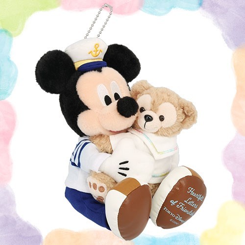 Tokyo Disney Resort Mickey Duffy plush badge Heartfelt Letters of Friendship