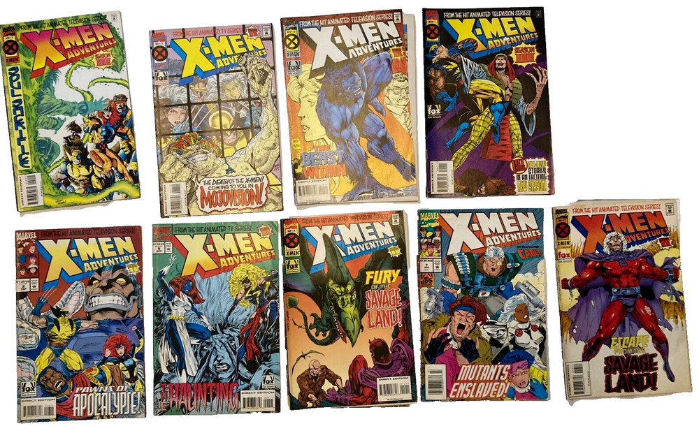 X-Men Adventures Set of 9 1992-1995 Free Post