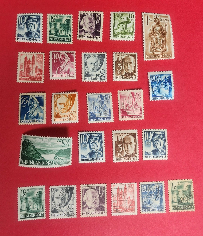 24MNH, MH & USED RHEINLAND-PFALZ- GERMANY Stamps Start@2.99 GREAT STAMPS/PRICE!