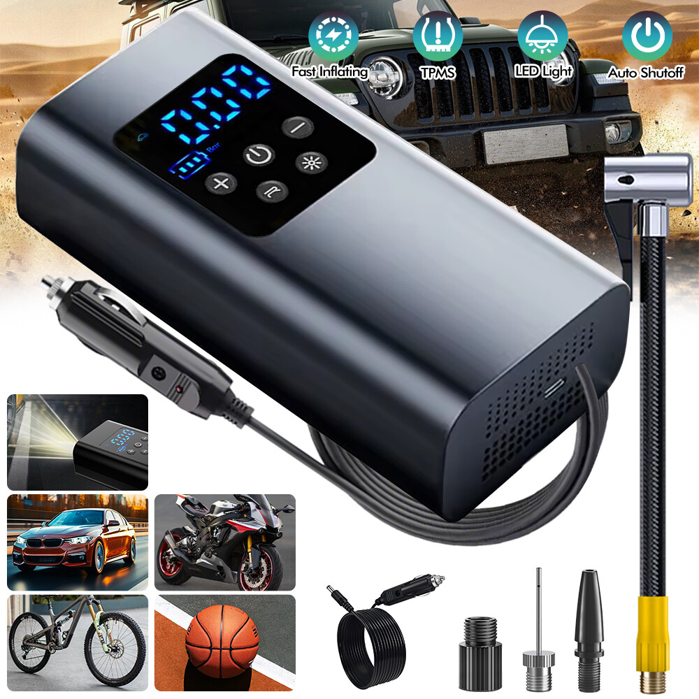 Tire Inflator Car Air Pump Compressor Electric Portable Auto 12V Volt 150 PSI