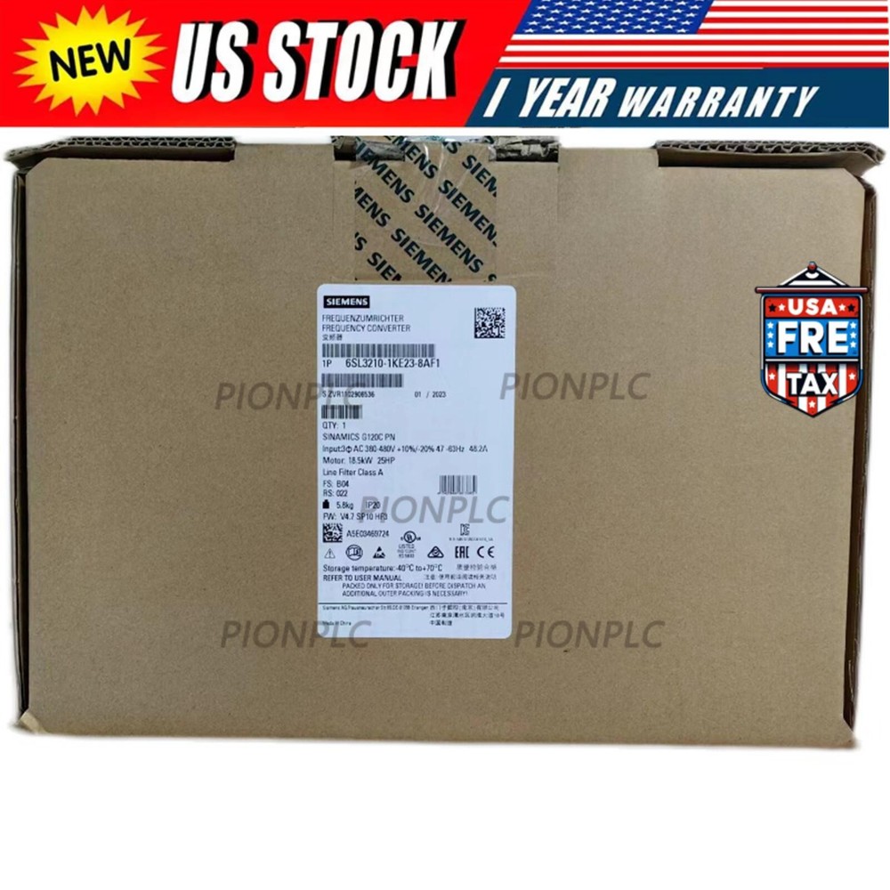 Siemens 6SL3 210-1KE23-8AF1 6SL3210-1KE23-8AF1 SINAMICS G120C 18.5KW inverter