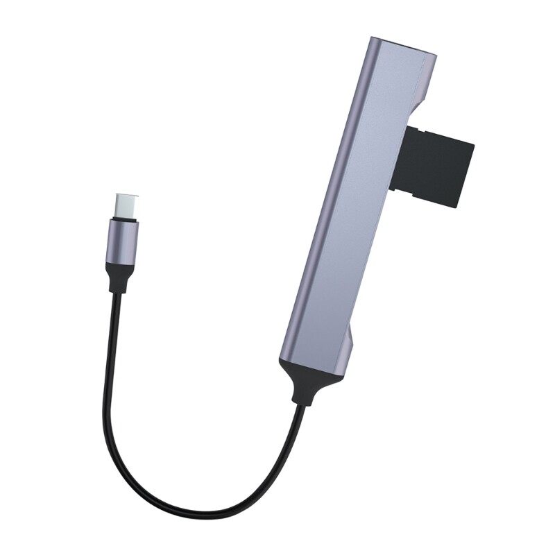 6-in-1 USB-C Card Reader for SD MicroSD MSM2 with Fast Data Transfer and Charging