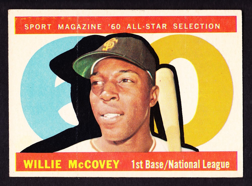 1960 TOPPS #554 WILLIE McCOVEY ALL-STAR