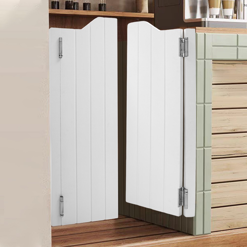 Pair Half Doors For Doorway Partition Door Coffee Doors Wood Counter Doors