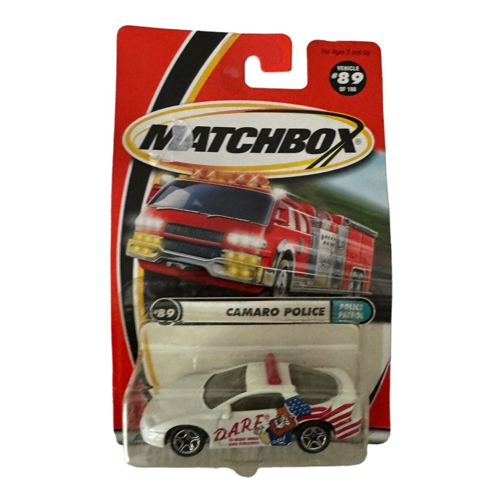 2000 Matchbox Camaro Police Patrol #89 DARE Lion