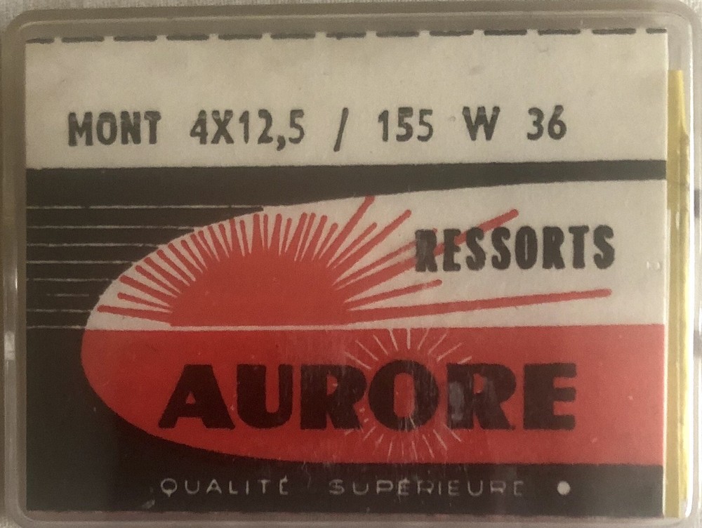 1X=1 Mainspring 1.55 X 12 Ø 0.15 Watch Spring 155 W 36 4 X 12.5