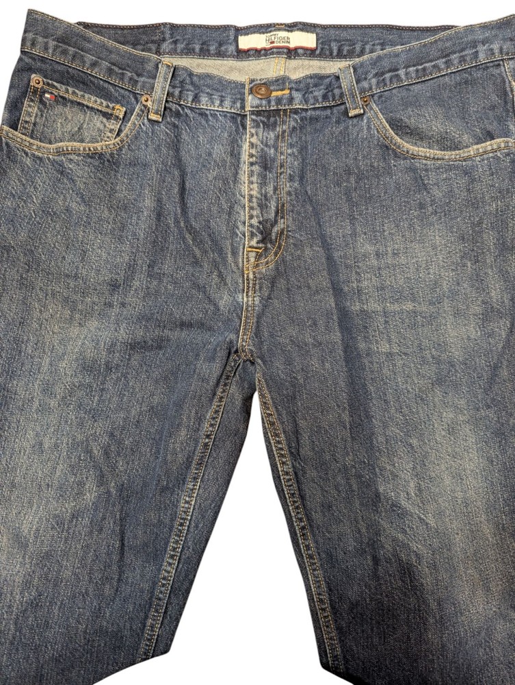 Y2K Tommy Hilfiger Straight Leg Mens Jeans 36x30 Preppy Style
