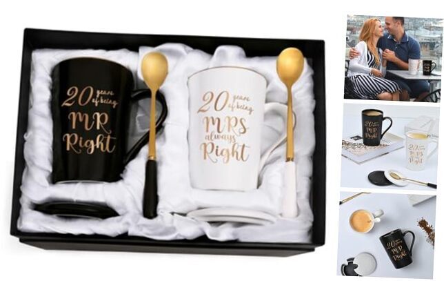 20 Year Anniversary Presents, 20th Anniversary Presents for Couple Black-20