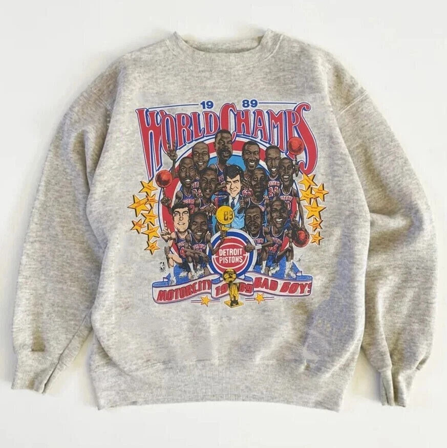Vintage Detroit Pistons Graphic Sweatshirt Gift for Fan