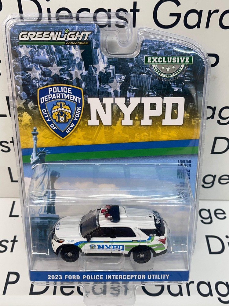 GREENLIGHT 2023 Ford Police Interceptor Utility NYPD 1:64 Diecast Hobby