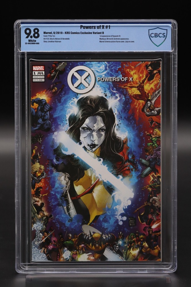 Powers of X (2019) #1 Phillip Tan KRS Comics Variant Cover B CBCS 9.8 White Pgs