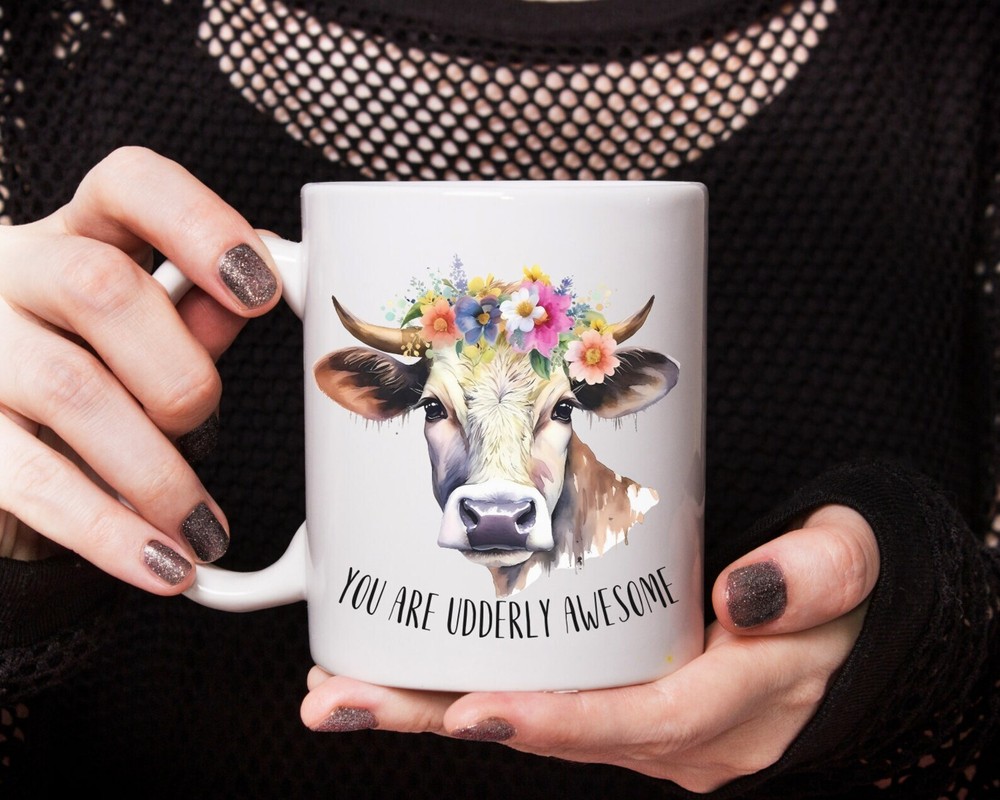 Funny Cow Udder Mug Perfect Gift For Her Cow Lovers Coffee Mug