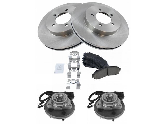 Front Brake Pad and Rotor and Wheel Hub Kit fits Mountaineer 2002-2005 56HCYY