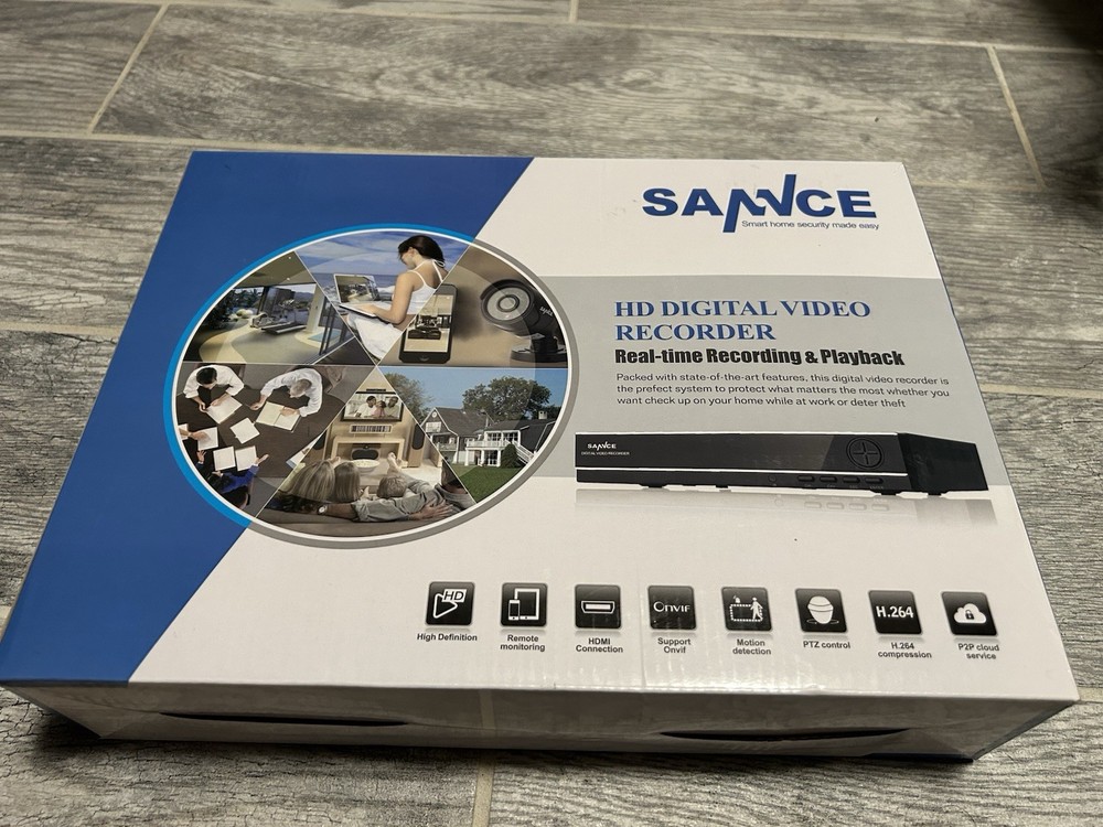 SANNCE DH81NK1T 8CH 1080P DVR 1TB HDD Installed Intact DVR only