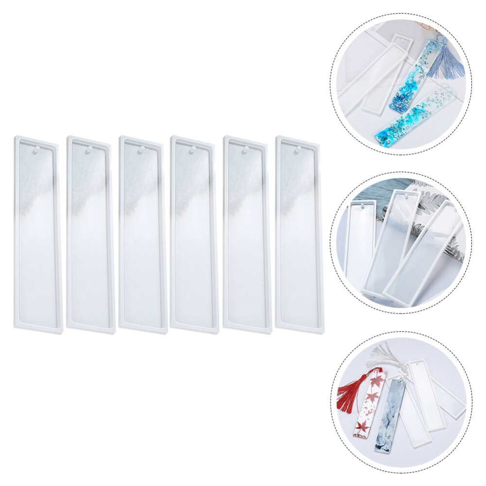 6 Pcs Soap Molds Pendant Resin Epoxy Resin Tray Pendant Casting Molds Diy Epoxy